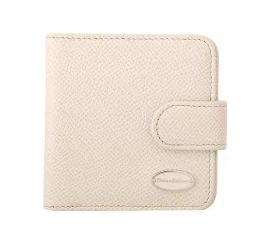 Cartera de bolsillo con estuche para preservativos de cuero Dauphine blanco de Dolce &amp; Gabbana