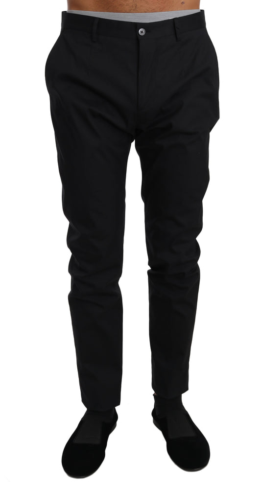 Pantaloni eleganti neri in misto lana di Dolce &amp; Gabbana