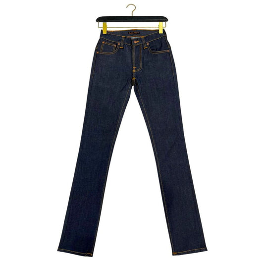 Jeans da donna in cotone blu Nudie Jeans