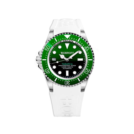 Orologio Bobroff in gomma bianca