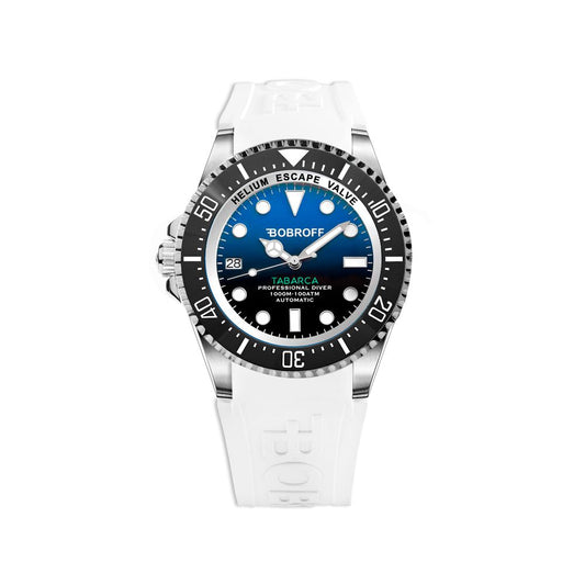 Orologio Bobroff in gomma bianca