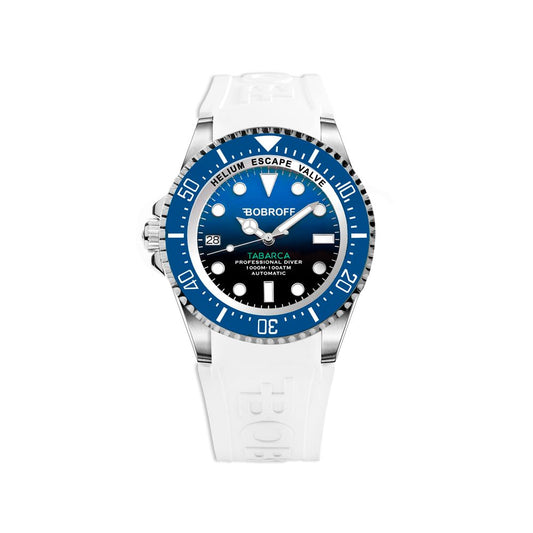 Orologio Bobroff in gomma bianca