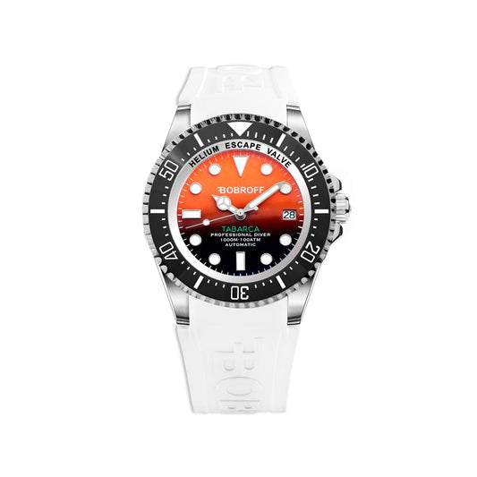 Orologio Bobroff in gomma bianca