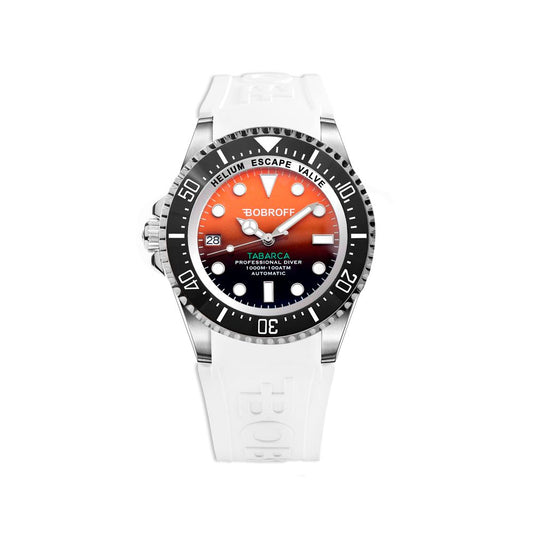 Orologio Bobroff in gomma bianca