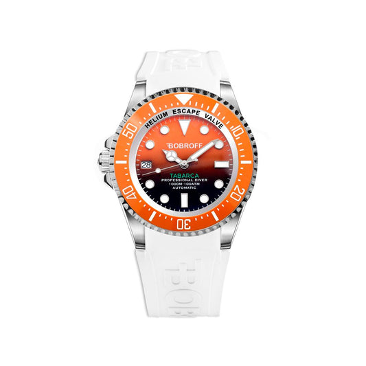 Orologio Bobroff in gomma bianca