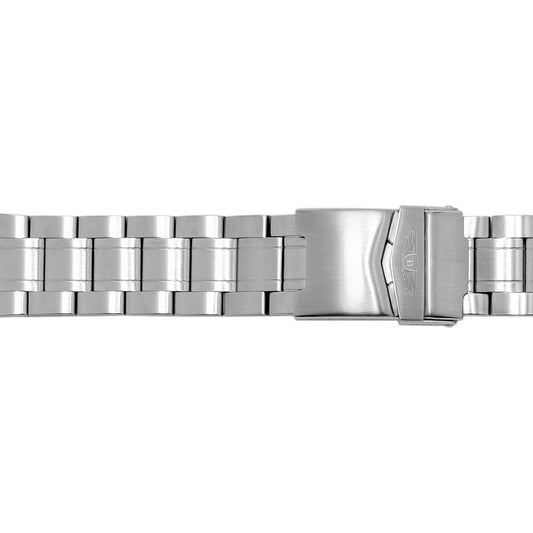 Bobroff Silver Stainless Steel Watch Strap