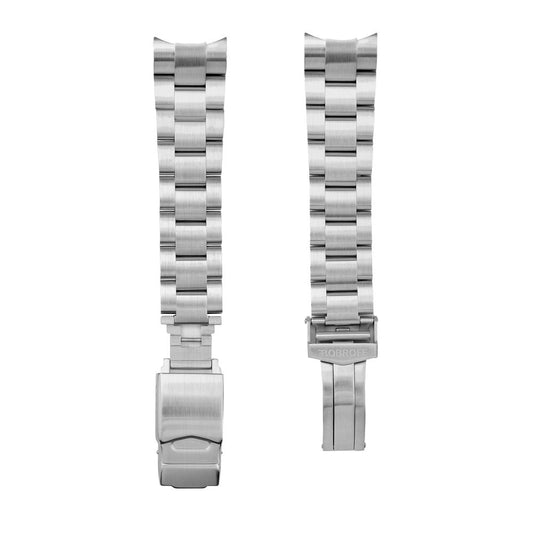 Bobroff Silver Stainless Steel Watch Strap
