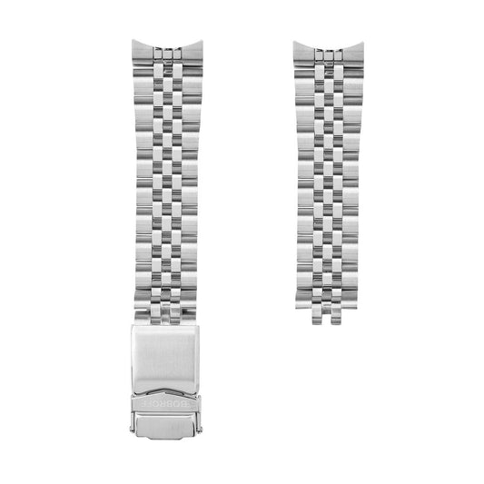Bobroff Silver Stainless Steel Watch Strap