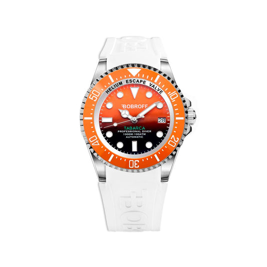 Orologio Bobroff in gomma bianca