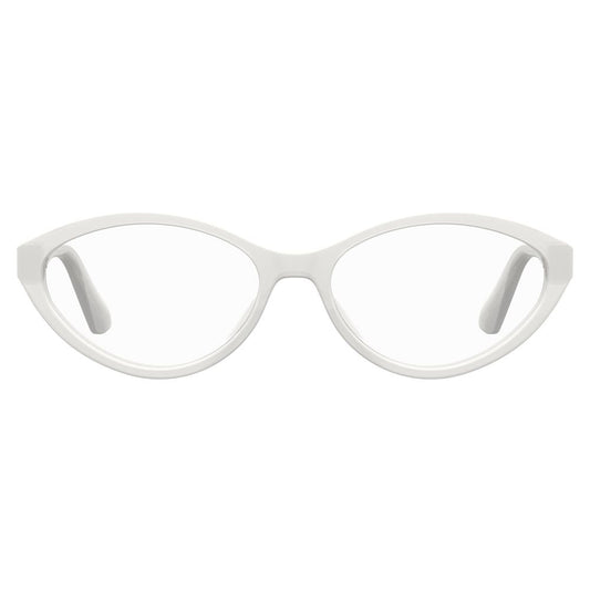 Monturas de pelo de becerro blanco de Moschino