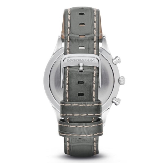 Reloj de cuero verde Armani