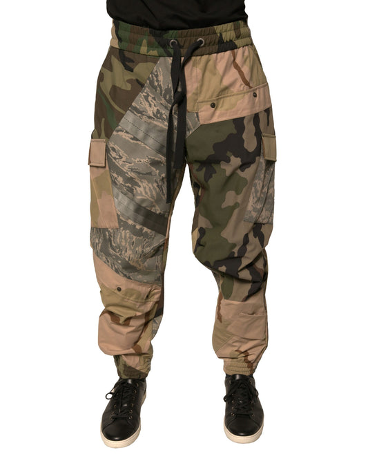 Pantalones deportivos Dolce &amp; Gabbana con estampado de camuflaje multicolor
