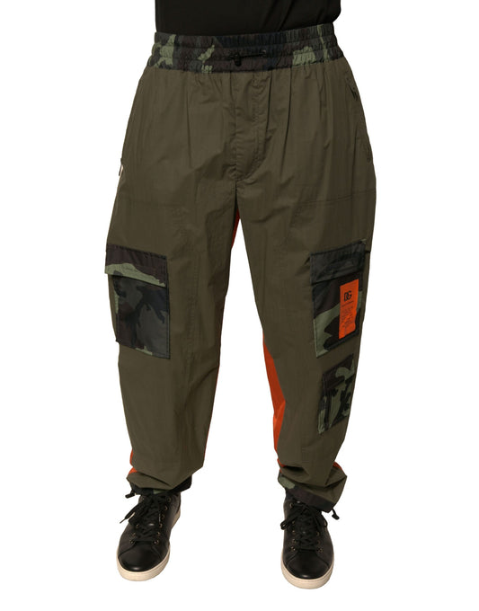 Pantalones cargo deportivos con estampado de camuflaje multicolor de Dolce &amp; Gabbana