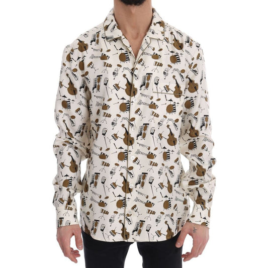 Camisa de seda multicolor Dolce &amp; Gabbana