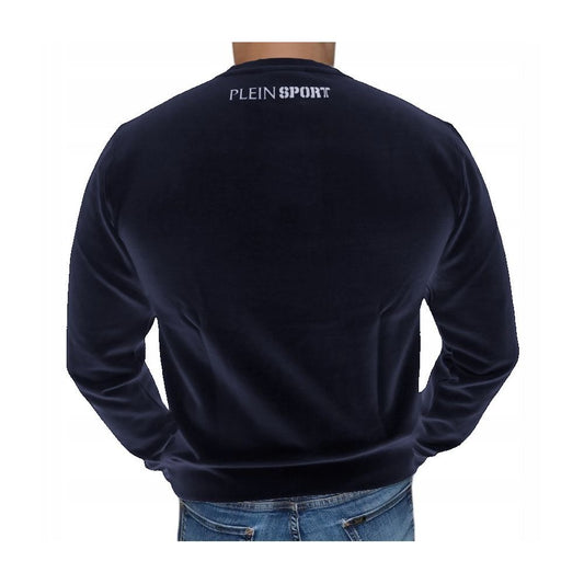 Suéter de algodón azul Plein Sport