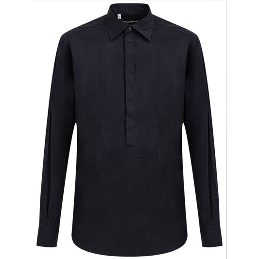 Camicia in cotone blu navy Dolce &amp; Gabbana