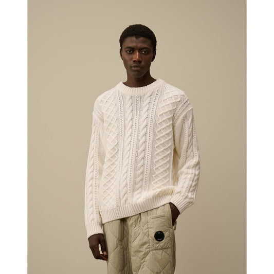 Maglione in lana bianca CP Company