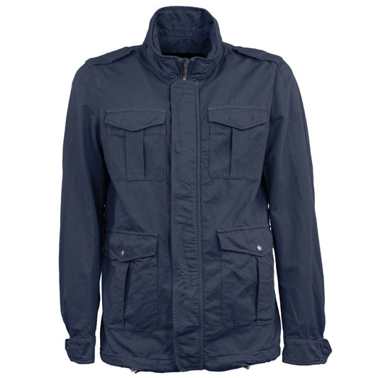 Giacca in cotone blu Herno