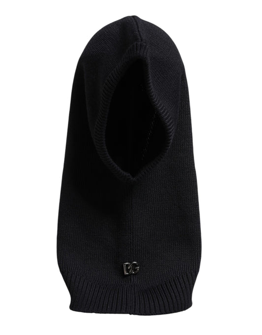 Cappello passamontagna Dolce &amp; Gabbana in lana nera