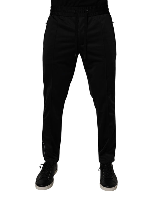 Pantalones deportivos Dolce &amp; Gabbana de poliéster negro para hombre