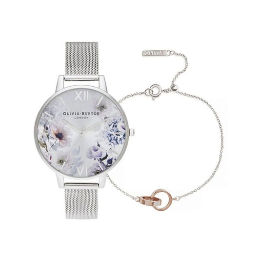 Reloj de acero inoxidable gris Olivia Burton