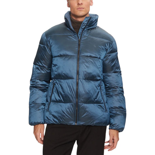 Chaqueta azul de poliamida reciclada de Calvin Klein Jeans