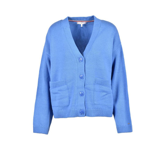 Cárdigan de algodón azul de Tommy Hilfiger