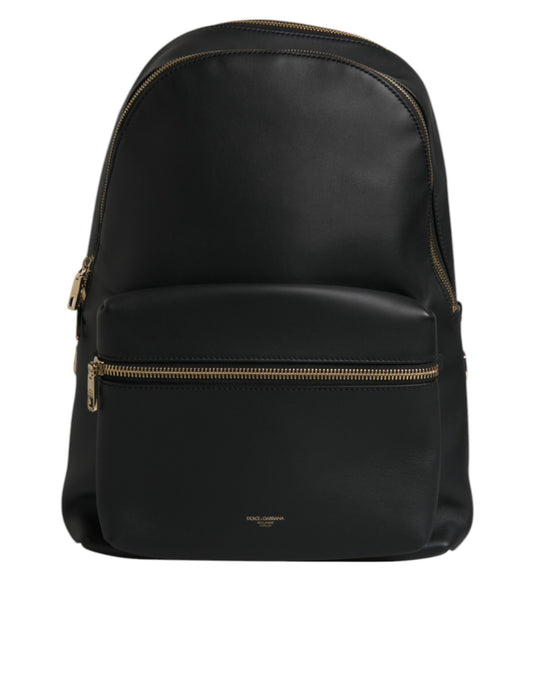 Zaino da viaggio Dolce &amp; Gabbana con stampa logo DG in pelle nera