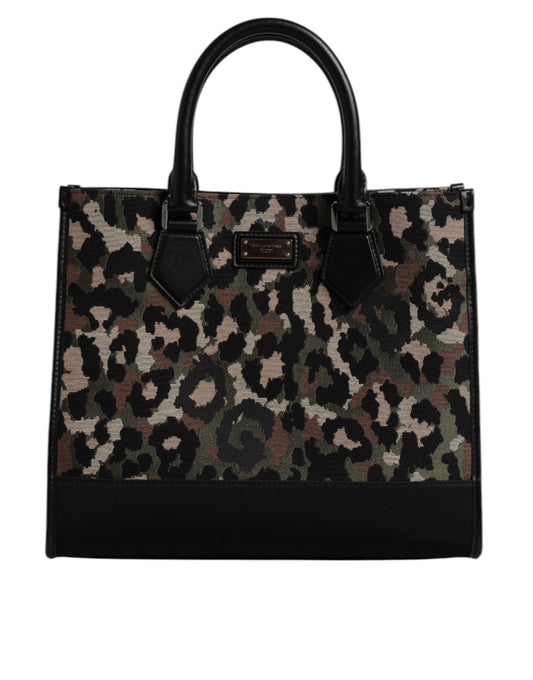 Borsa a tracolla Dolce &amp; Gabbana multicolore con stampa leopardata