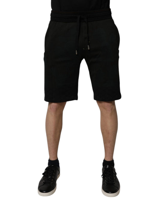 Bermudas negras de algodón Dolce &amp; Gabbana para hombre