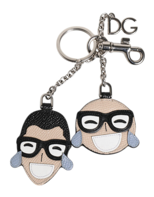 Portachiavi porta badge con logo #DGFAMILY multicolore Dolce &amp; Gabbana