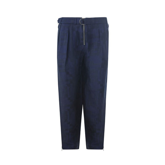 Vaqueros y pantalones de lino azul de Emporio Armani