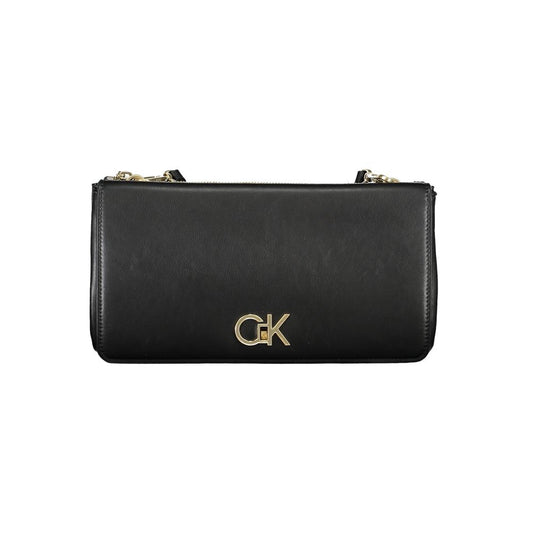 Bolso de mano de poliéster negro de Calvin Klein