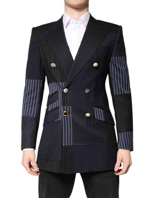 Dolce & Gabbana Multicolor Patchwork Jacket Coat Suit Blazer