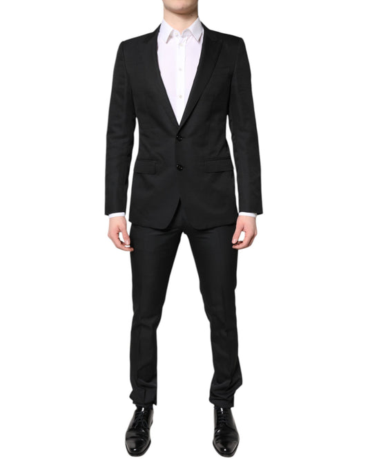 Abito monopetto nero elegante da due pezzi Dolce &amp; Gabbana