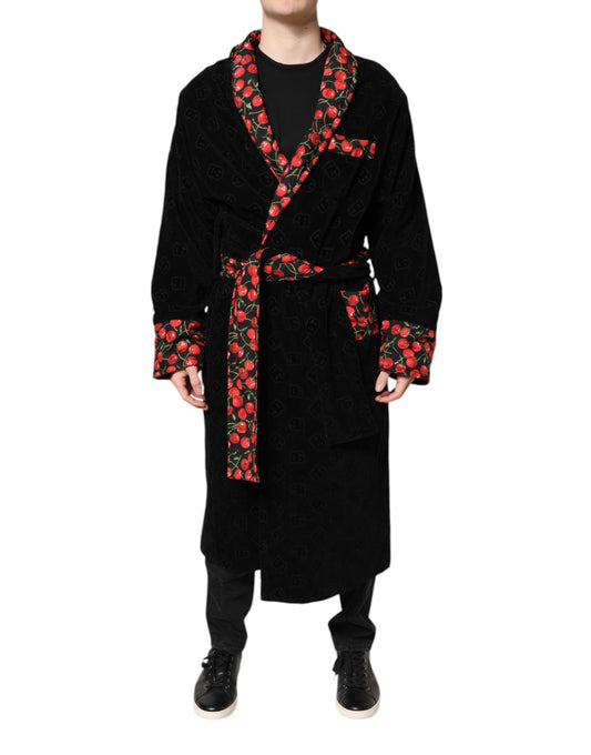 Giacca da uomo Dolce &amp; Gabbana con stampa di ciliegie nere