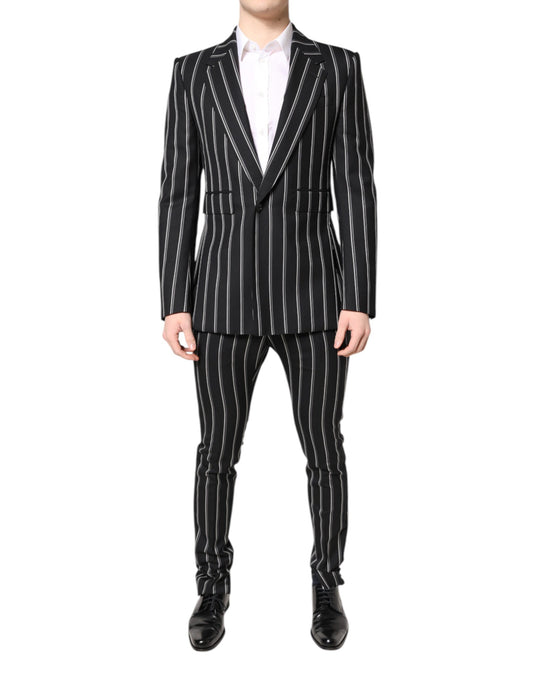 Traje formal de dos piezas SICILIA de rayas negras de Dolce &amp; Gabbana