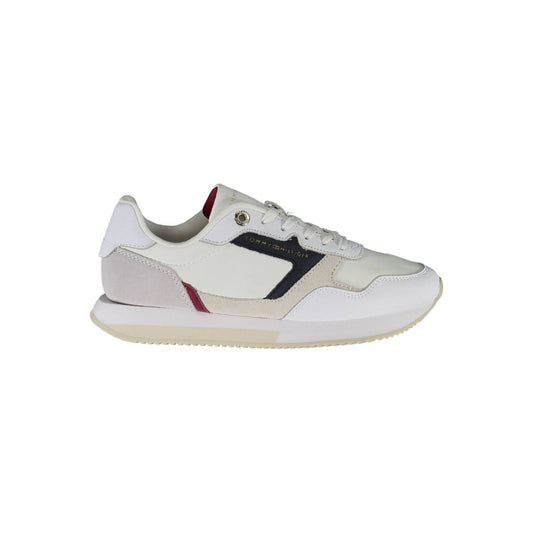 Zapatillas Tommy Hilfiger de piel blanca para mujer