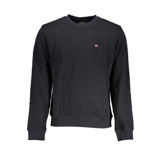 Sudadera elegante de cuello redondo y manga larga negra de Napapijri