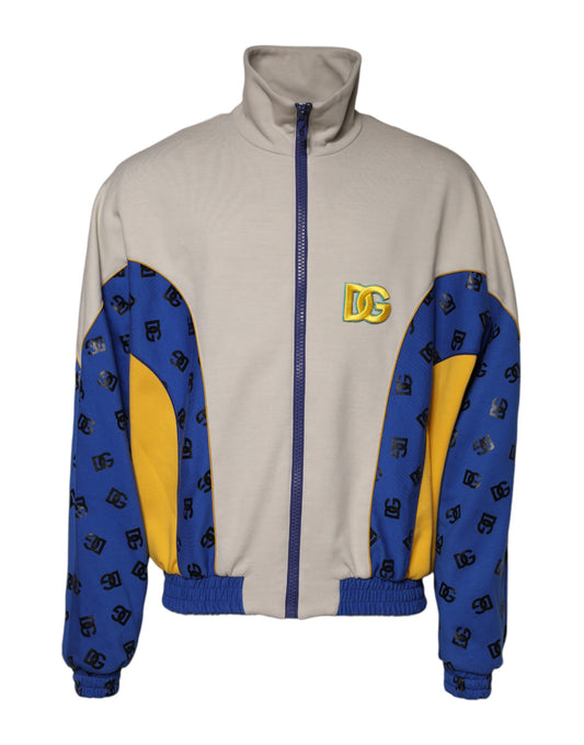 Bomber con cerniera intera in poliestere multicolore Dolce &amp; Gabbana