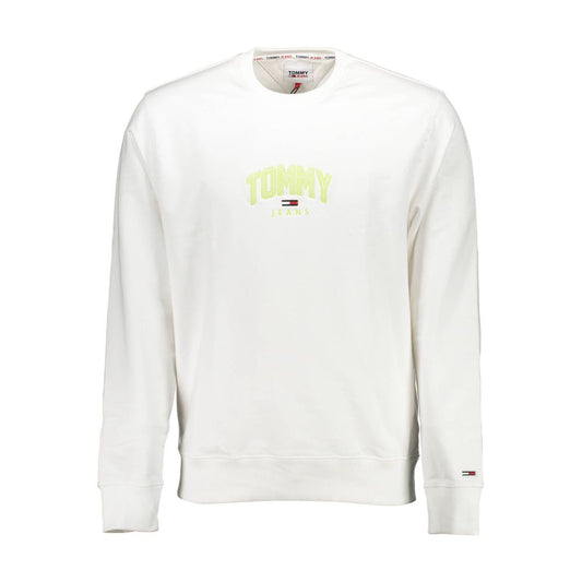 Maglione da uomo in cotone bianco Tommy Hilfiger