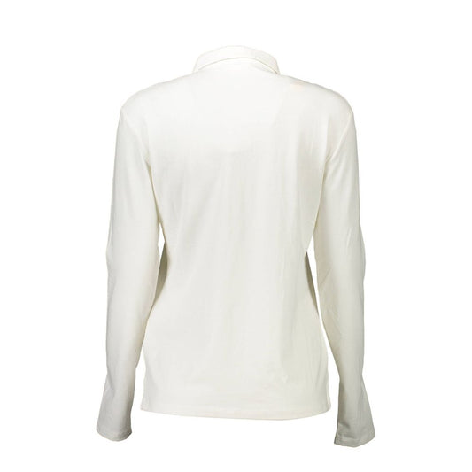 US POLO ASSN. Polo de algodón blanco para mujer