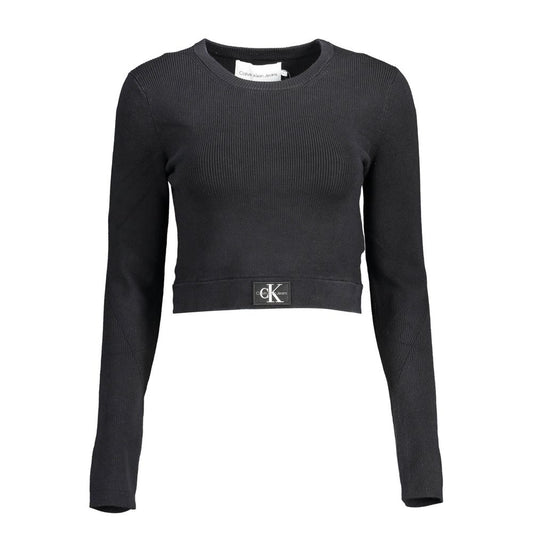 Maglione da donna in lyocell nero Calvin Klein