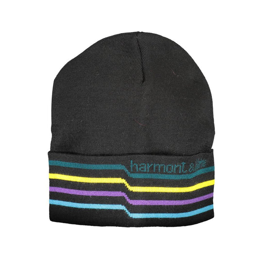 Gorra de lana negra para hombre Harmont &amp; Blaine