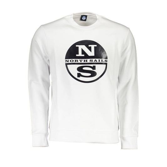 Maglione da uomo in cotone bianco North Sails