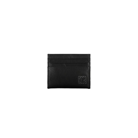 Cartera de cuero negra para hombre de Calvin Klein