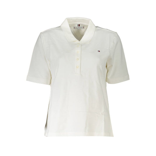 Polo de algodón blanco de Tommy Hilfiger