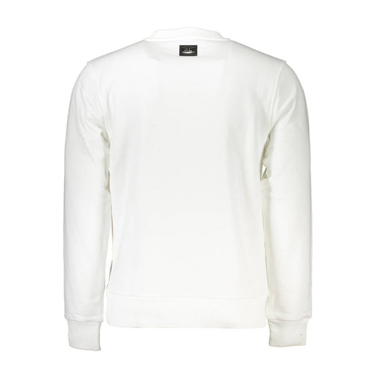Cavalli Class White Cotton Sweater