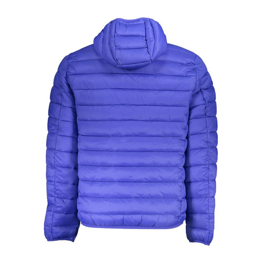 Chaqueta con capucha de poliamida azul elegante de Noruega 1963