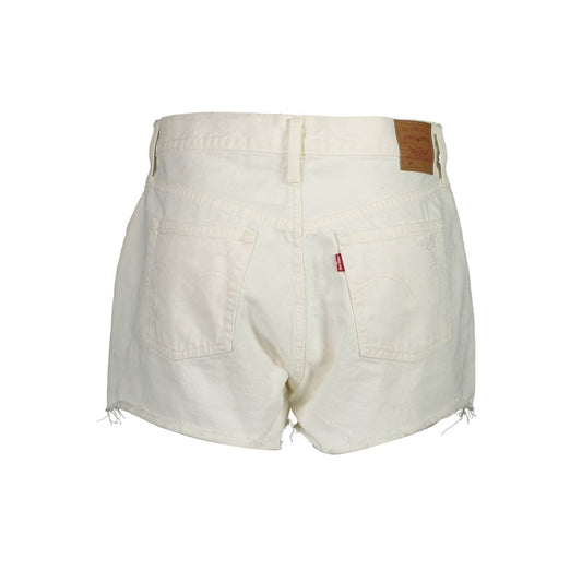Levi's White Cotton Women's Shorts